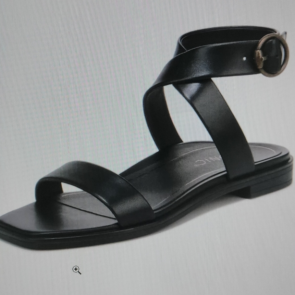 Vionic Anaya Ankle Wrap Black Strappy Sandals